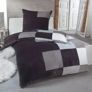 Уютное зимнее плюшевое постельное белье Malika Cashmere Touch с наволочкой 80x80 Теплее, чем BIBER или фланель, Размер: 155x220 + 80x80, Дизайн - Мотив: Дизайн 1