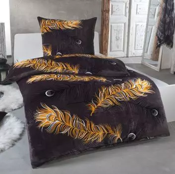 Уютное зимнее плюшевое постельное белье Malika Cashmere Touch с наволочкой 80x80 Теплее, чем BIBER или фланель, Размер: 135x200 + 80x80, Дизайн - Мотив: Дизайн 2