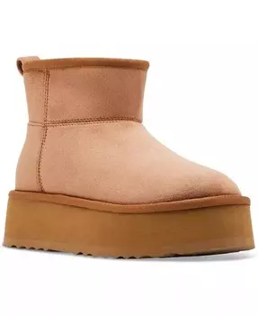 Уютные ботильоны Crue на платформе Steve Madden, коричневый