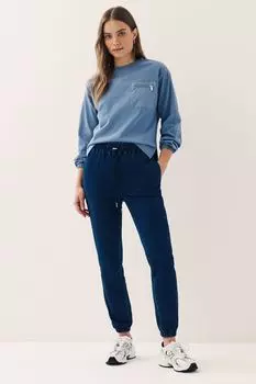 Уютные джинсовые джоггеры Next, синий