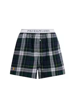 Уютные фланелевые пижамные шорты POLO RALPH LAUREN, мультиколор