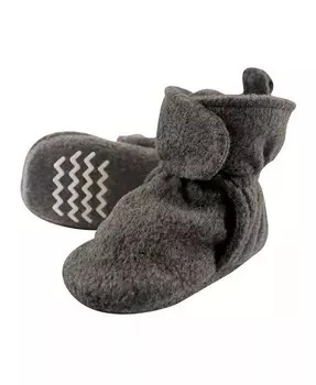 Уютные флисовые пинетки для мальчиков и девочек Hudson Baby, серый