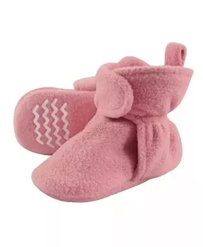 Уютные флисовые пинетки для маленьких мальчиков Hudson Baby, розовый