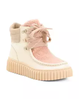 Уютные кожаные ботильоны Fay Sam Edelman, слоновая кость