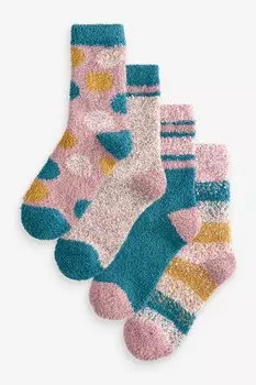 Уютные носки 4 пары Next, синий