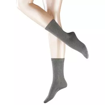 Уютные носки до щиколотки из смеси шерсти и кашемира FALKE, светло-серый
