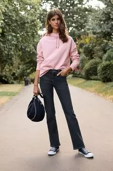 Уютные расклешенные джинсы Next, синий