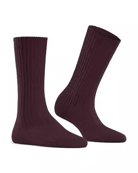 Уютные шерстяные носки в рубчик Falke, красный