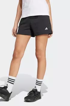 Уютные шорты с небольшим логотипом Adidas, черный