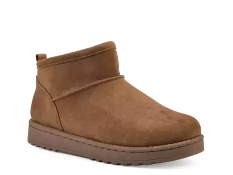 Уютные тапочки Inspa Cozy Bootie White Mountain, Chestnut Brown