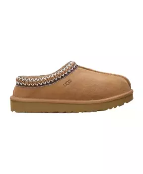 Уютные тапочки с вышитым шнуром Ugg, коричневый