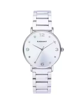 Уютные женские часы из стали RA597201 с серебристо-серым ремешком Radiant, серебряный