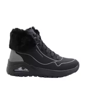 Уютные зимние ботинки для женщин. Skechers, черный