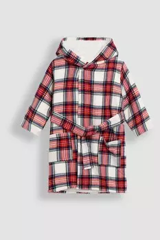 Уютный халат в клетку Jojo Maman Bb, красный