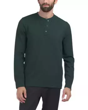 Уютный и крутой топ на пуговицах с длинными рукавами Gaiam, зеленый