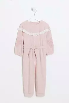 Уютный комбинезон мини для девочки River Island, розовый