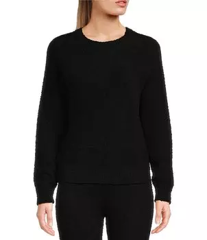 Уютный свитер с круглым вырезом Copper Key, черный