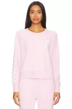 Уютный ультралегкий клетчатый свитер барби Barefoot Dreams, розовый