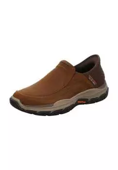 Уважаемые тапочки из кожи "Элджин" Skechers, коричневый