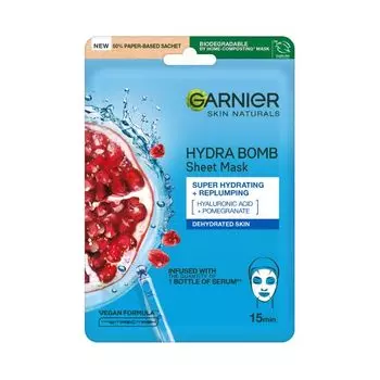 Увлажнение + маска для лица Aqua Bomb Garnier, 32 гр