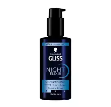 Увлажнение волос Night Elixir Gliss, 100 ml
