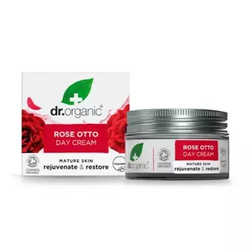 Увлажняет, питает и регенерирует Crema De Da Facial Natural De Rose Otto Dr. Organic, 50 ml