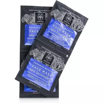 Увлажняющая антиоксидантная маска Express Beauty с морской лавандой 8 мл Apivita