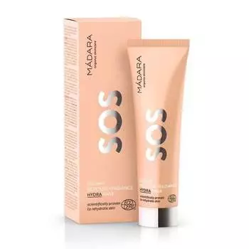 Увлажняющая и осветляющая маска, 60 мл Madara, SOS Hydra