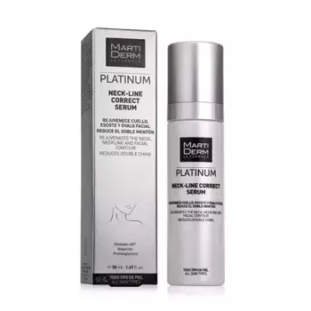 Увлажняющая и укрепляющая сыворотка Platinum Neck-Line Correct Serum Martiderm, 50 ml