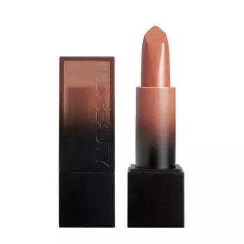 Увлажняющая кремовая помада power bullet cream glow hydrating lipstick Huda Beauty, цвет bossy brown money maker, вес 3 гр.