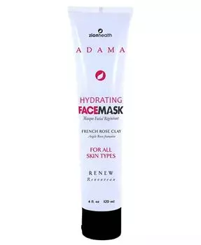Увлажняющая маска для лица, маска с глиной французской розы Zion Health