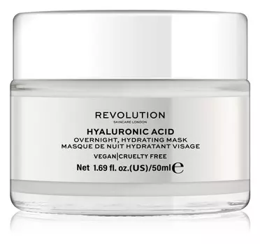Увлажняющая маска для лица на ночь Revolution Skincare Hyaluronic Acid