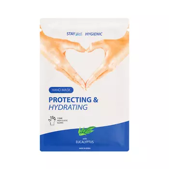 Увлажняющая маска для лица с экстрактом эвкалипта protecting & hydrating hand mask eucalyptus Stay Well, количество 1 шт.