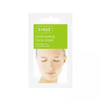 Увлажняющая маска для лица с зеленой глиной Moisturizing Face Mask Ziaja, 7 ml