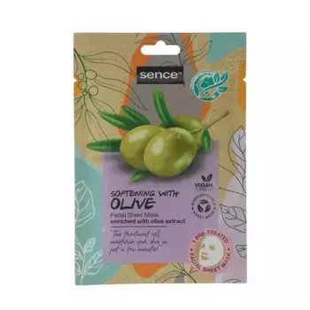 Увлажняющая маска для лица Softening With Olive Sence Beauty, 23 ml