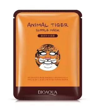 Увлажняющая маска для лица в форме листа, 30 г Bioaqua, Animal Tiger