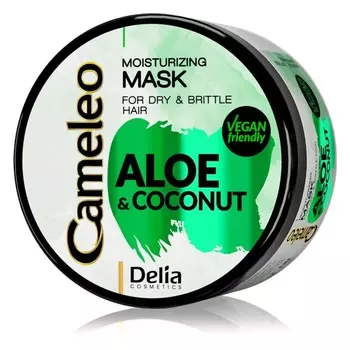 Увлажняющая маска для сухих и ломких волос Delia Cosmetics Cameleo Aloe & Coconut