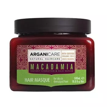 Увлажняющая маска из макадамии для сухих и поврежденных волос 500мл Arganicare