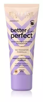 Увлажняющая основа Eveline Cosmetics Better than Perfect, оттенок 05 Creamy Beige Neutral 30 мл