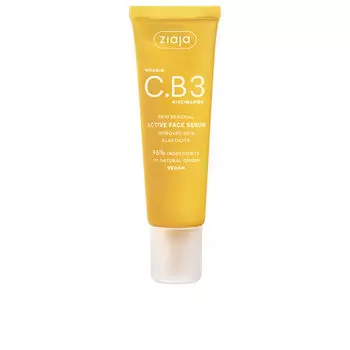 Увлажняющая сыворотка для ухода за лицом Vitamina c.b3 niacinamida serum facial activo Ziaja, 30 мл