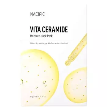 Увлажняющая тканевая маска с керамидами vita ceramide moisture mask Nacific, количество 1 шт.