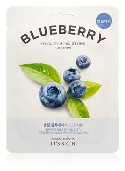 Увлажняющая тканевая маска с восстанавливающим эффектом Its Skin The Fresh Mask Blueberry