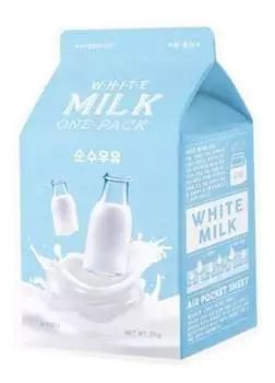 Увлажняющая тканевая маска White Milk, 20 г A'pieu, Milk One-pack, A’pieu