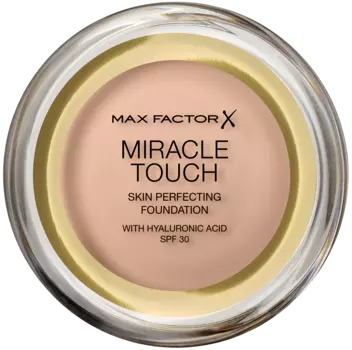 Увлажняющая тональная основа в компактном кремовом цвете цвета слоновой кости 40 spf30 Max Factor Miracle Touch, 11,5 гр