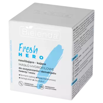 Увлажняющее и успокаивающее гидрофильное масло для очищения и снятия макияжа с лица, 40 г Bielenda Fresh hero