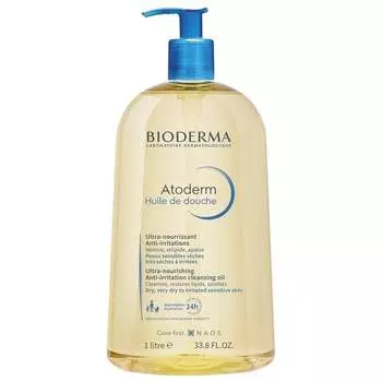 Увлажняющее масло для душа и ванны, 1000 мл Bioderma, Atoderm