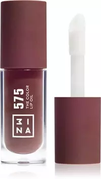 Увлажняющее масло для губ 3INA The Color Lip Oil, 575 - Coffee brown, sheer 4 ml