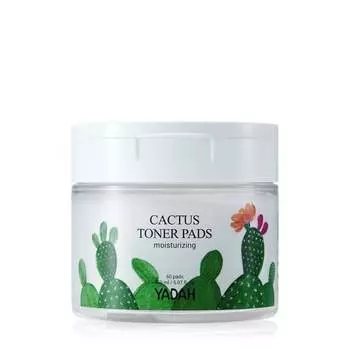 Увлажняющие подушечки, 60 шт. YADAH Cactus Toner Pads, inna