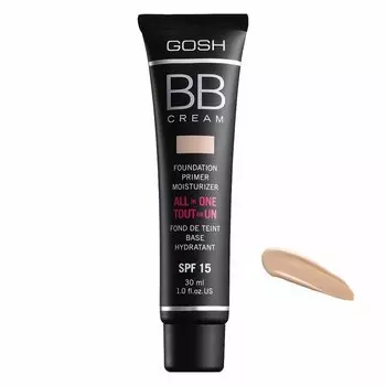 Увлажняющий BB-крем для лица bb cream foundation Gosh, цвет nr. 02 beige, 30 мл