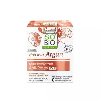 Увлажняющий дневной крем против морщин с маслом арганы 50 мл PRCIEUX ARGAN So'bio Etic, So Bio etic